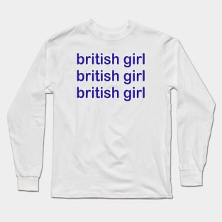 British girl Long Sleeve T-Shirt